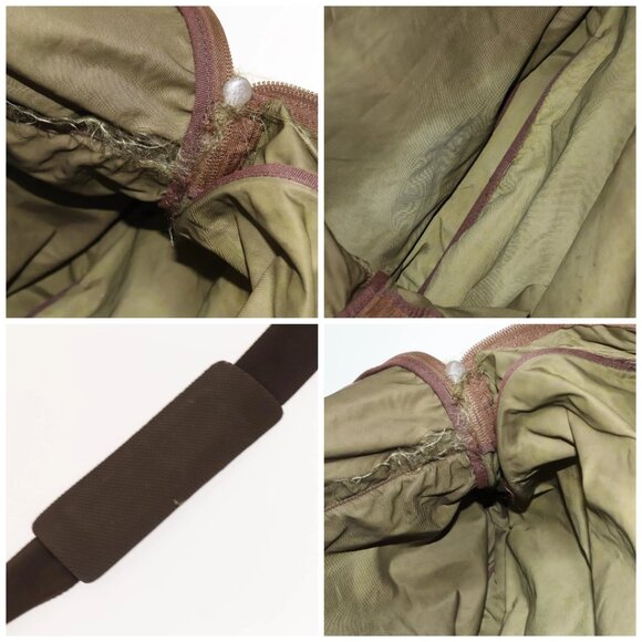 PRADA Garment Cover Nylon Khaki Silver Auth - Picture 13 of 15